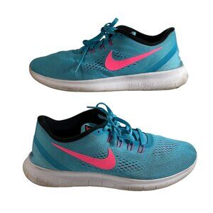 Nike Free RN Women's Size 9.5 Running Shoes Fire Pink 831509-401 Athleisure